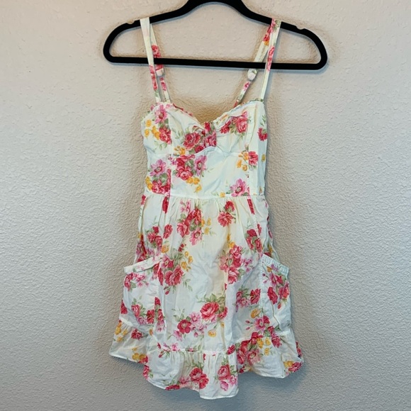 abercrombie kids Other - Abercrombie kids floral summer dress sz L sweetheart neckline casual school